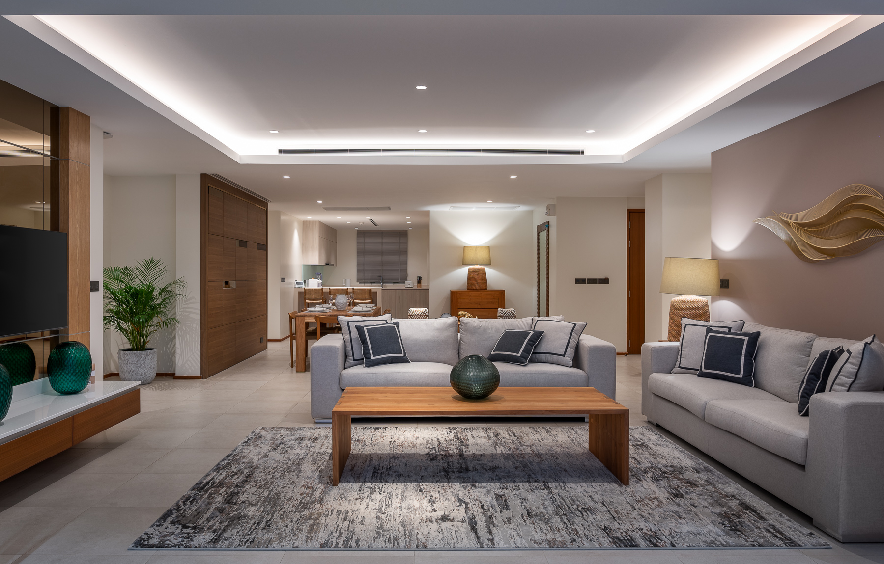 รูปของ การออกแบบตกแต่งภายใน สำหรับ อพาร์ทเมนท์หรูริมชายหาด ใน Angsana Beach Front 3